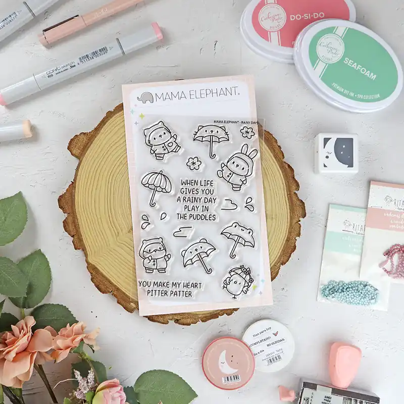 Barato Set de sellos Rainy Days de Mama Elephant