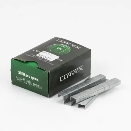 Auténtico Grapas clavex 131/6 (13/6) - Caja 5000 unidades
