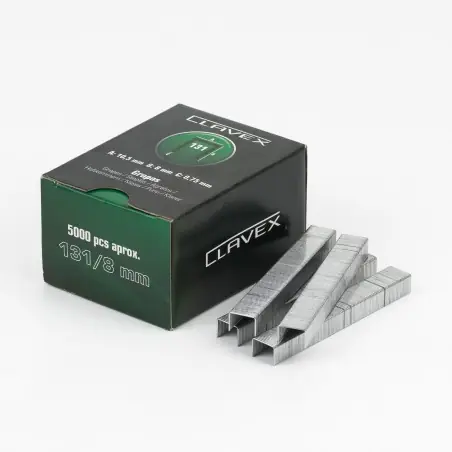 Grapas clavex 131/8 (13/8) - Caja 5000 unidades Tendencia