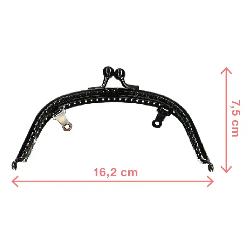 Ordena Ya Boquilla metálica curvada negra 16,5 cm IDEAS