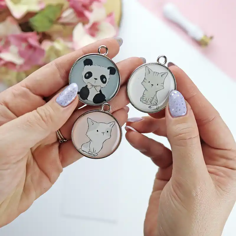 Últimas Unidades Set de charms metálicos Pequeño Panda