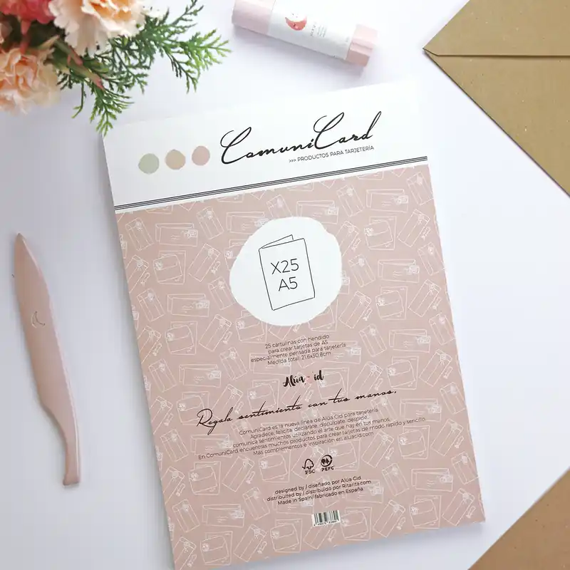Bloc de tarjetas CON hendido A5 ComuniCard Últimas Unidades