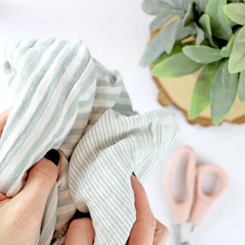 Solo Por Tiempo Limitado Muselina doble Listas Menta