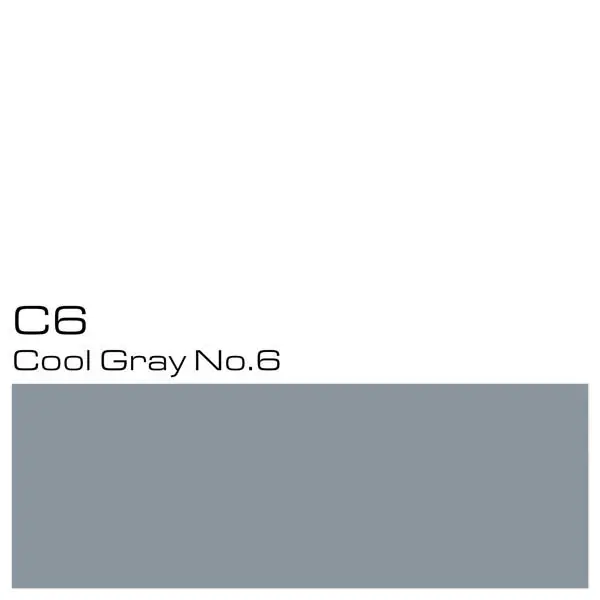 Máxima Calidad Recarga Copic Ink C-6 Cool Gray Nº6