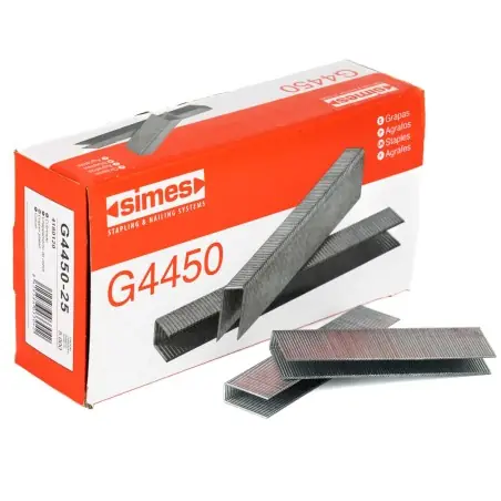 Grapa Simes G4450 (SG44) 25 mm - Pack 6 cajas x 5000 uds Súper Precio