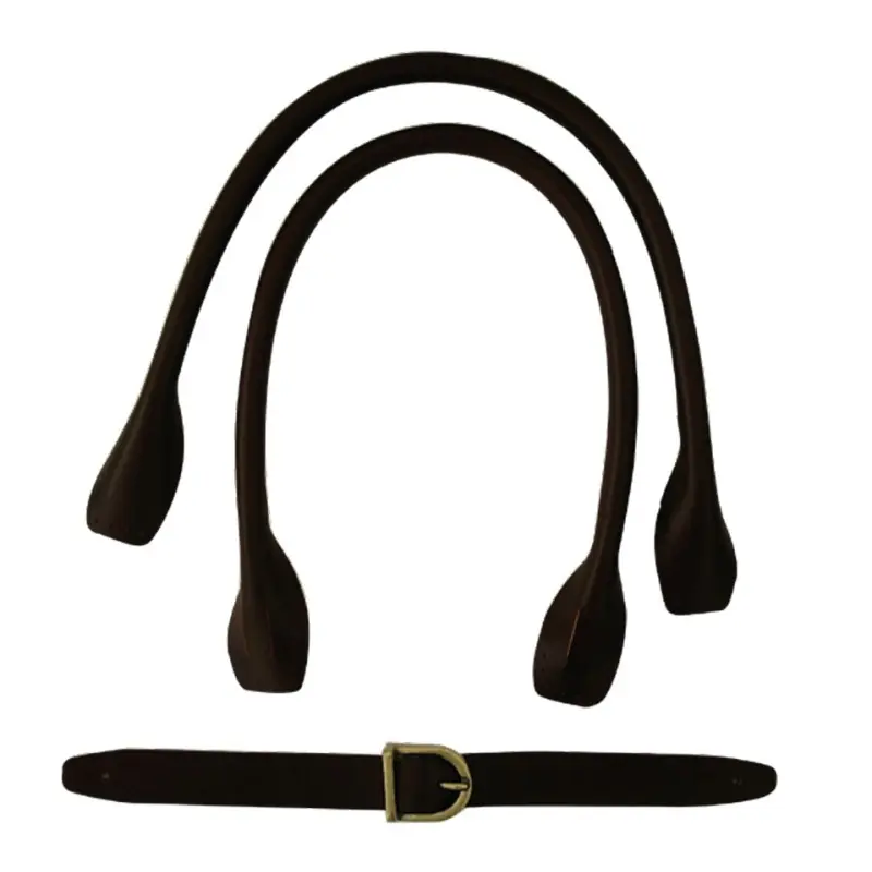 Moderno Asas de piel 3 piezas para bolso 46,5 cm × 1 cm con correa ajustable - Negro
