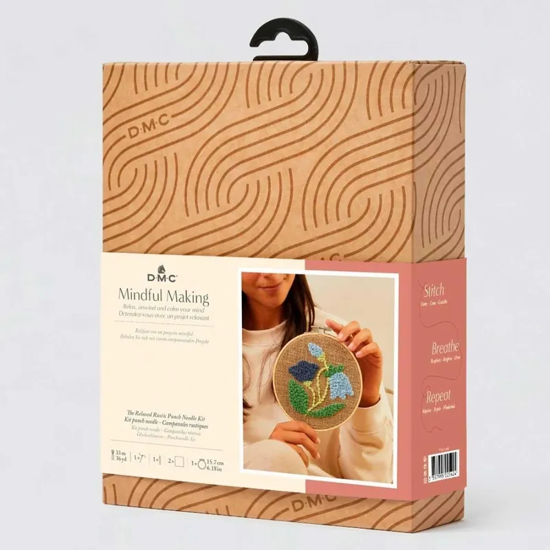 Kit punch needle campanillas rústicas Artesanal