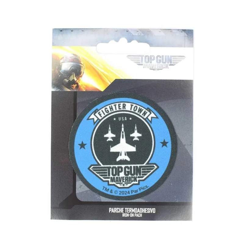 Artesanal Aplicación impresa top gun fighter town