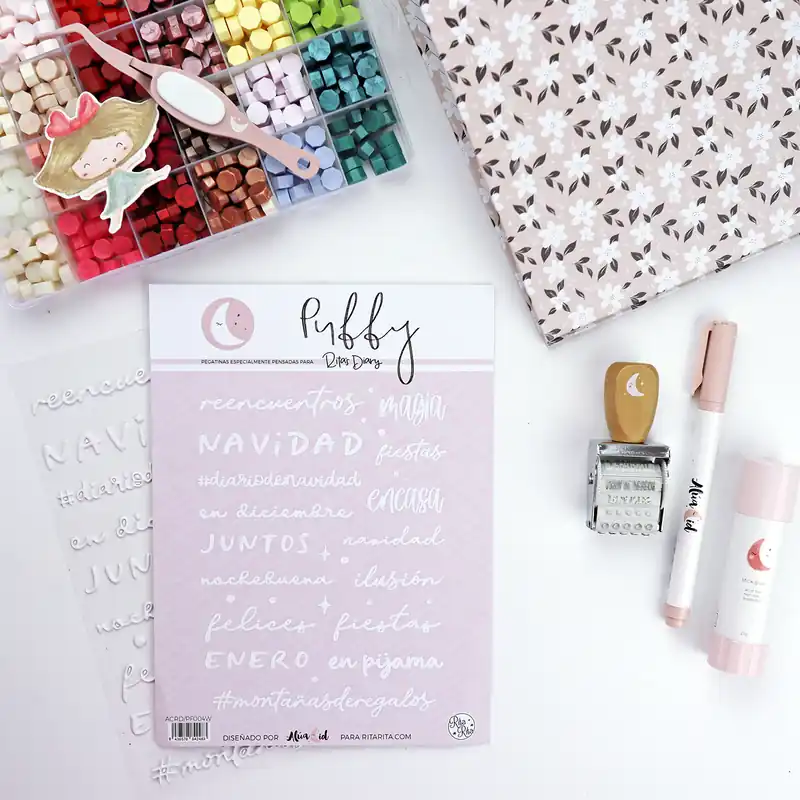 Pegatinas puffy En Diciembre Económico