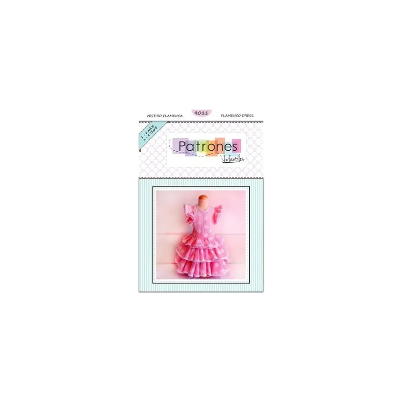 Patrón vestido flamenca infantil 9011 Más Vendido