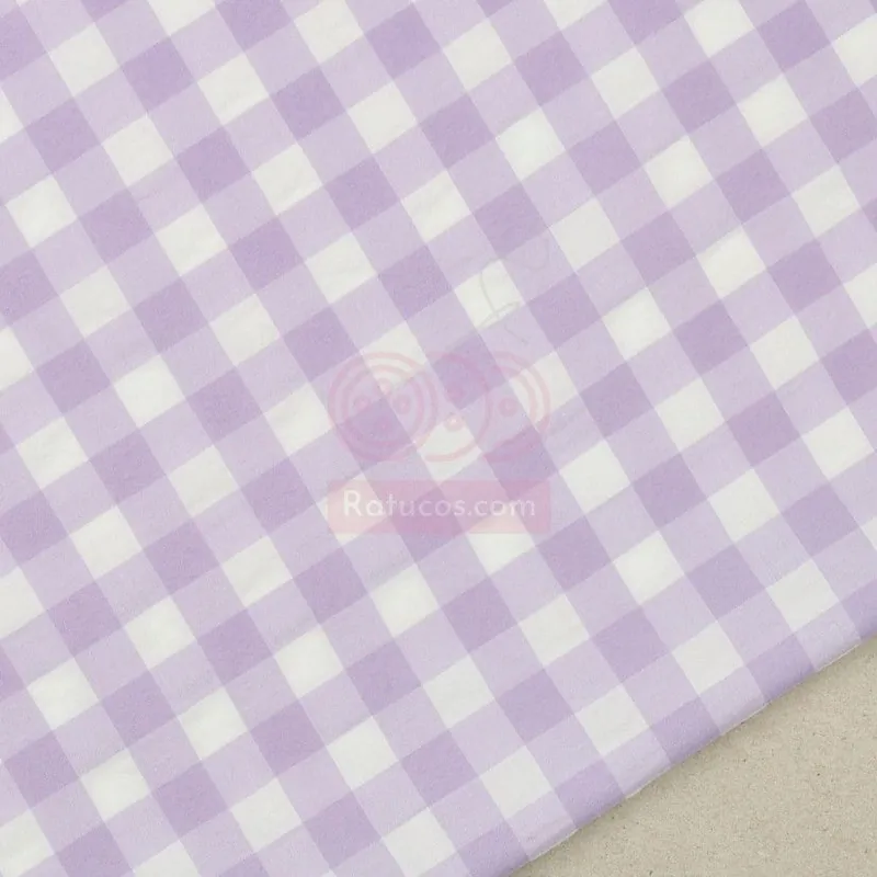 VICHY SEERSUCKER 1cm VIOLETA SERIE MELINDA Precio Económico