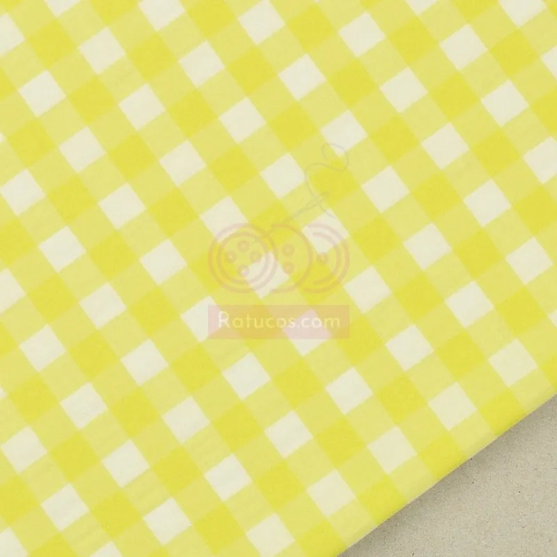 Precio Económico VICHY SEERSUCKER 1cm AMARILLO SERIE MELINDA