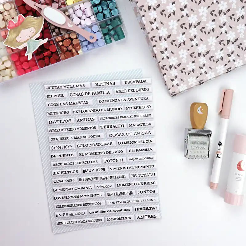 Pegatinas puffy Banners con mensajes Blanco Popular