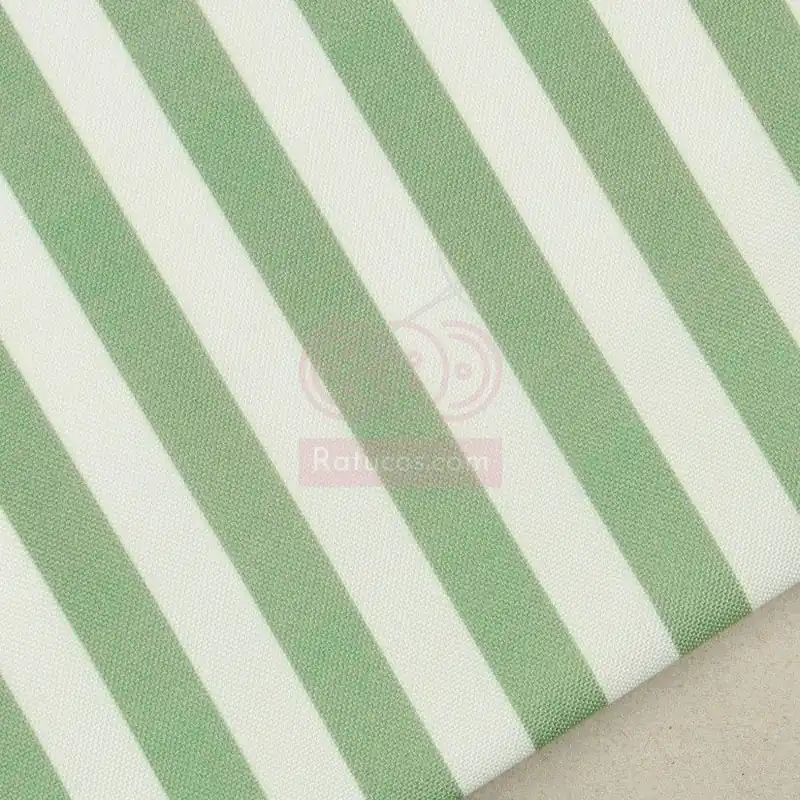 Súper Precio CANVAS RAYAS VERDE Y BLANCO SERIE FORMENTERA