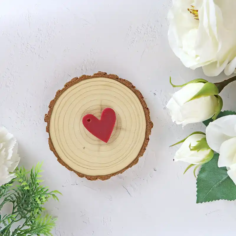 Popular Corazón metacrilato Cereza