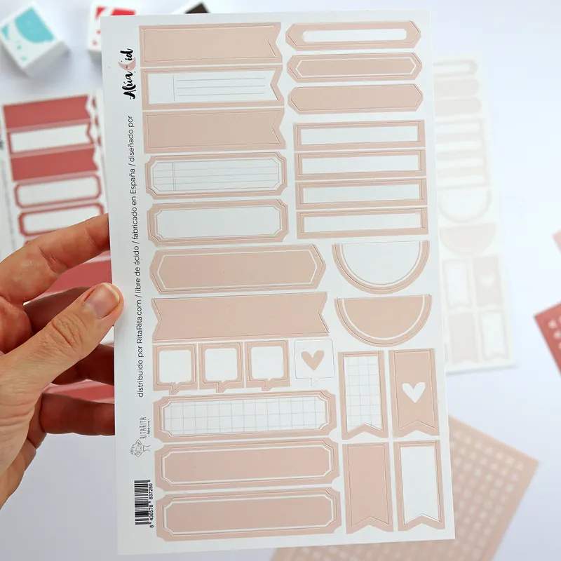 Auténtico Marcapáginas polipropileno Topos negros