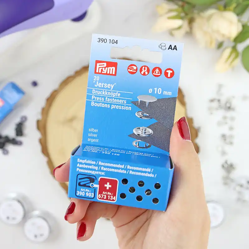 Set de 20 Botones de presión Jersey 10 mm de Prym Premium