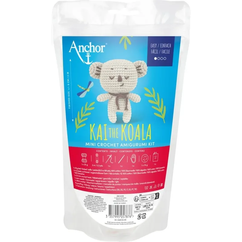 Kit mini amigurumi anchor kai the koala Pago Seguro
