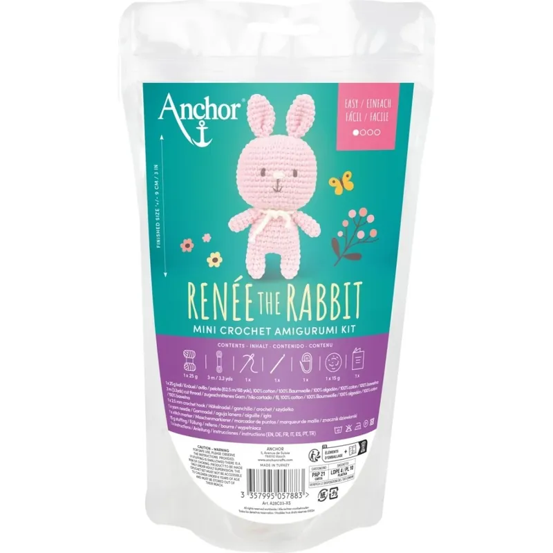No Te Lo Pierdas Kit mini amigurumi anchor renee the rabbit