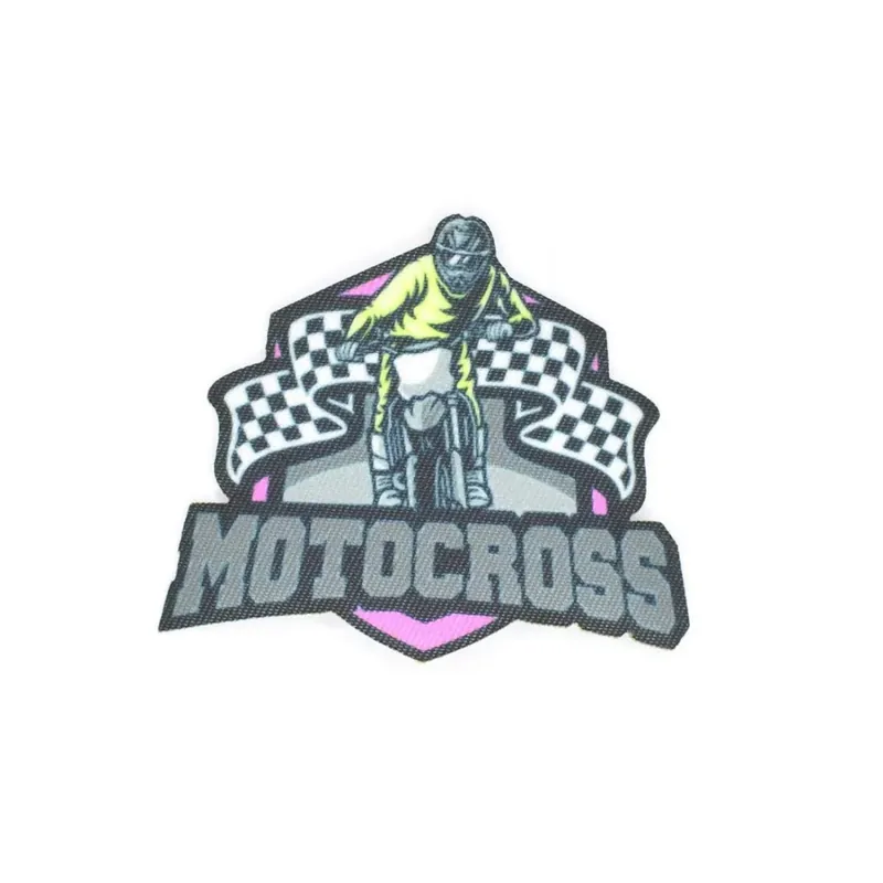 Tendencia Parche termoadhesivo motocross bandera
