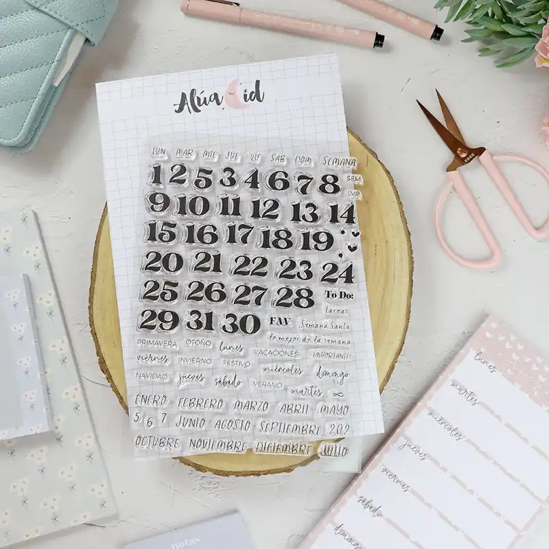 Económico Set de sellos Mi agenda perfecta | Sea lo que sea