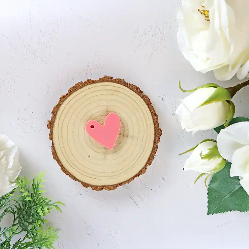 Corazón metacrilato Sandía Mejor Calidad