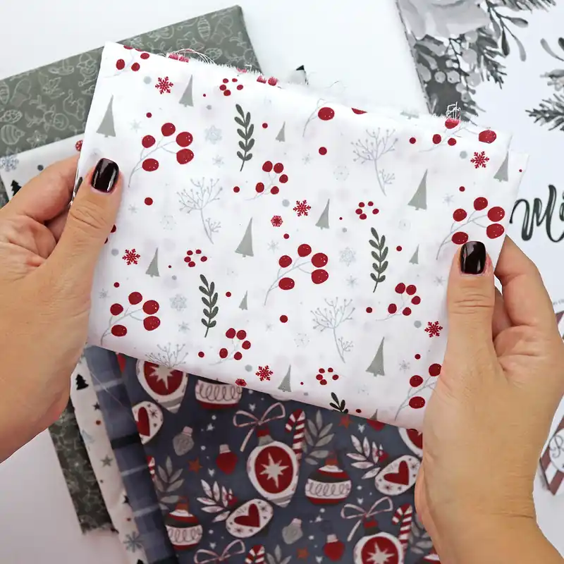 Original Tela Mi Navidad Perfecta | Mistletoe & Holly