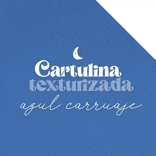 Cartulina texturizada Azul Carruaje Alta Calidad