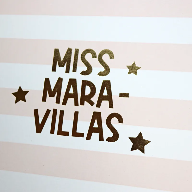 Precio Rebajado Set 2 papeles Miss Maravillas especial con foil