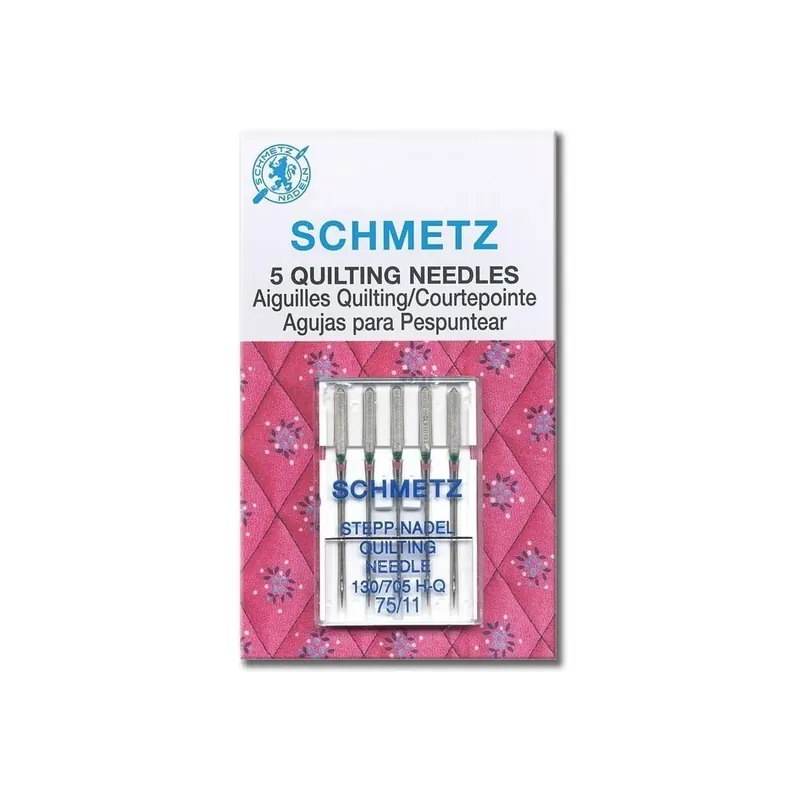 Aguja schmetz quilting nº75 y nº90 talón plano Oferta Especial