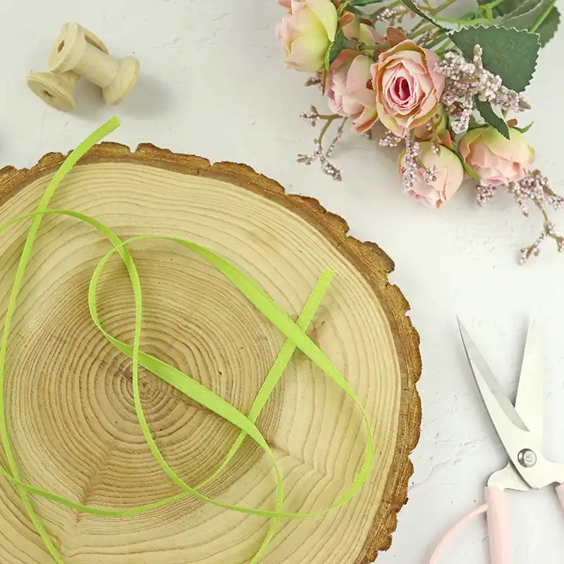 Lazo FINO lino Pistacho, por metro Moderno