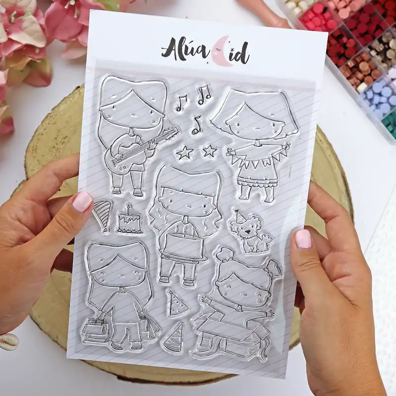 Set de sellos Familia de fiesta | Ohana de fiesta Mayoreo