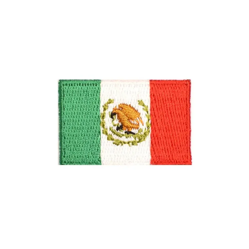 Aplicación bandera méxico bordada Profesional