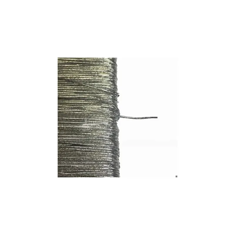 Alta Calidad Cordón de goma metalizado - Plata