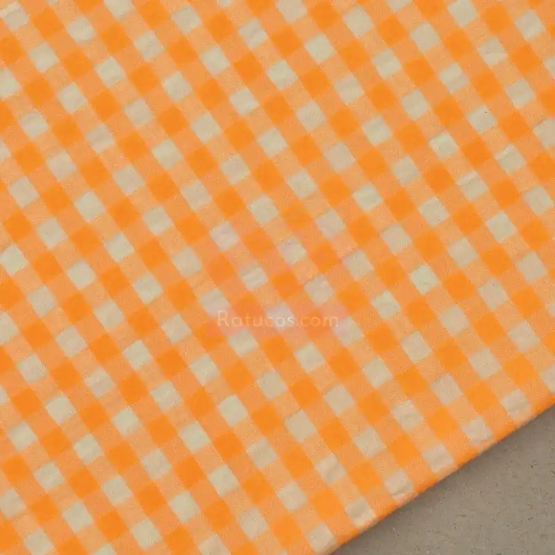 Pago Seguro VICHY 0.7 cm NARANJA FLUOR SEERSUCKER SERIE MERIDA