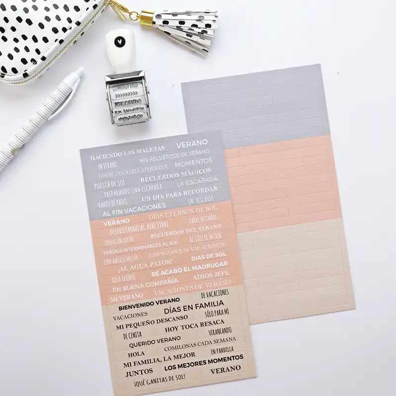 Set de pegatinas mensajes Verano Maravillas Compra Ahora