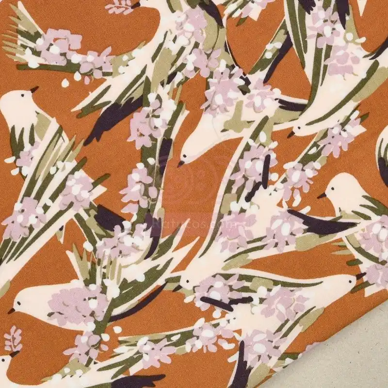 Profesional VISCOSA ESTAMPADA PAJAROS ZAID