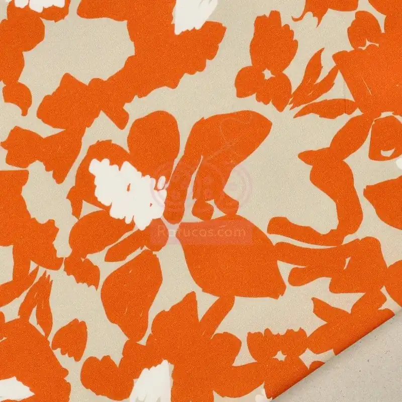 VISCOSA ESTAMPADA FLORES MARITA Exclusivo