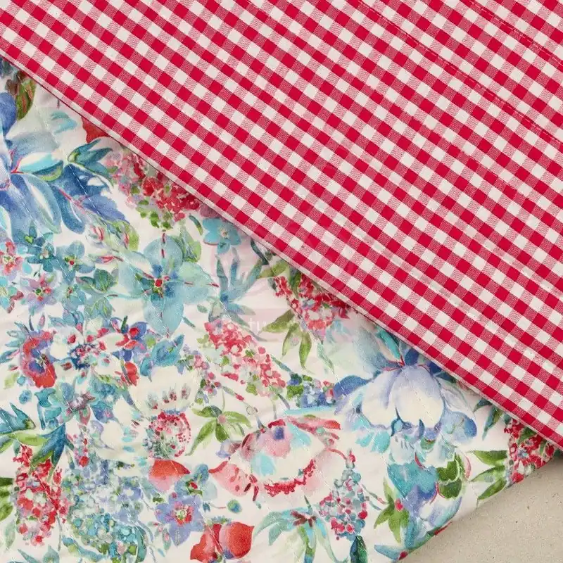 Precio Reducido ACOLCHADO FLORES ALDINA VICHY