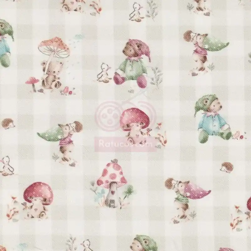 VIYELA VICHY GRIS GNOMOS Oferta Flash