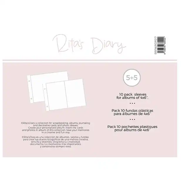 Pack de fundas 4×6″ MIX para Rita’s Diary Bestseller