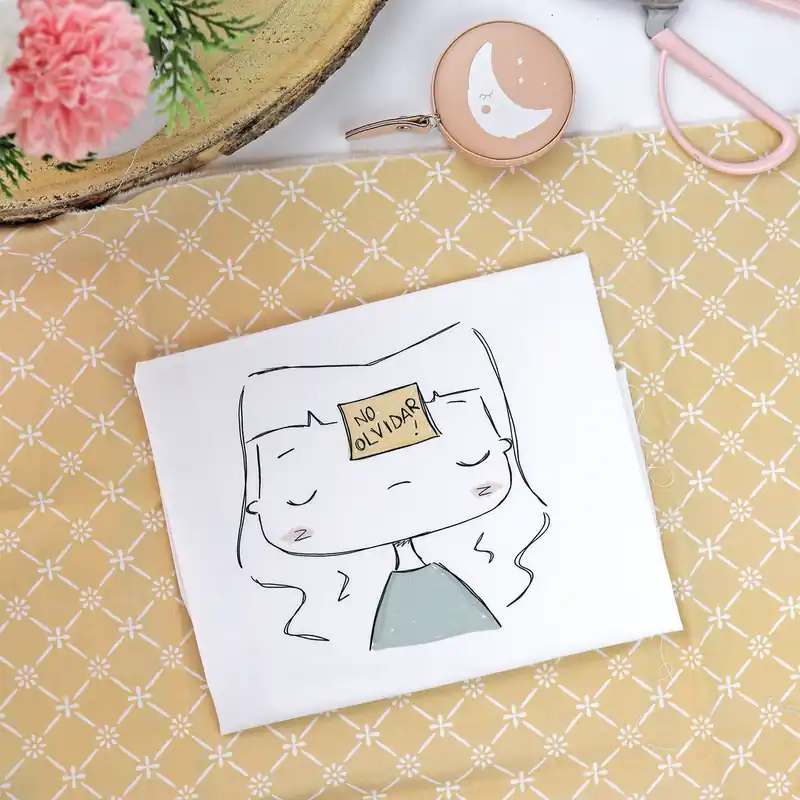 Moderno Panel de tela No olvidar | Menos es nada