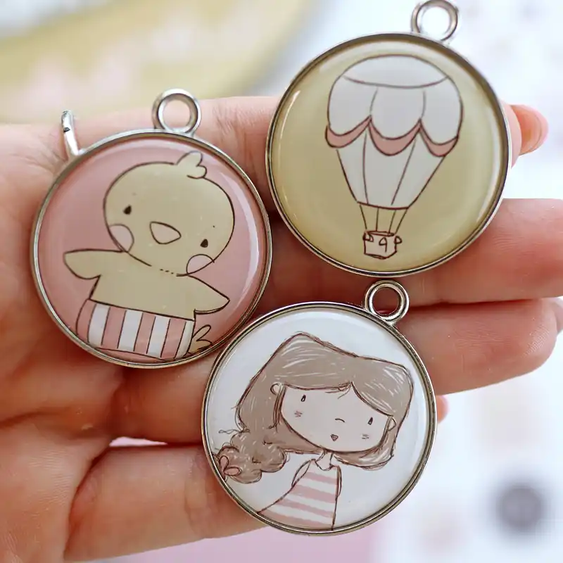 Premium Set de charms metálicos Libertad Verano