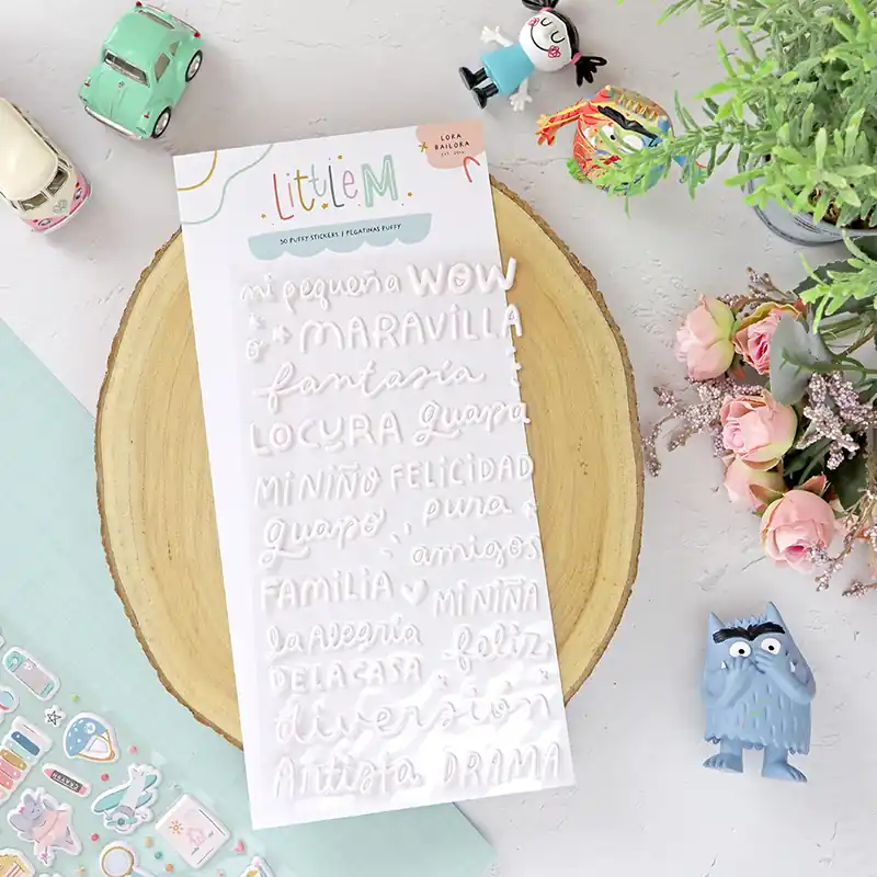 Profesional Puffys Lettering de Little M de Lora Bailora