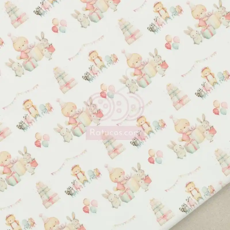 Venta Final POPELIN EL CUMPLEAÑOS DE BUNNY