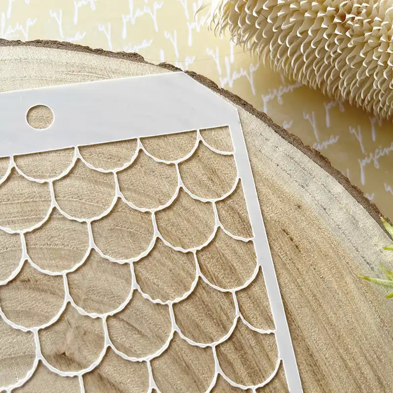 Plantilla estarcido Escamas Envío Exprés