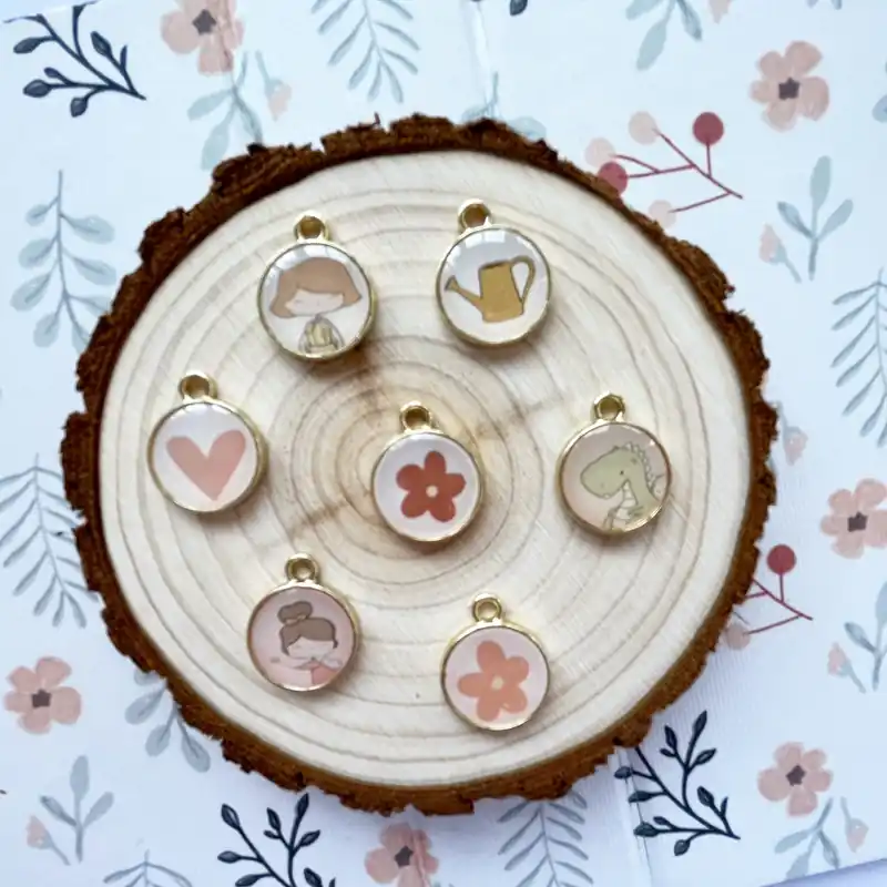 Set de MINI charms metálicos Patio Más Vendido