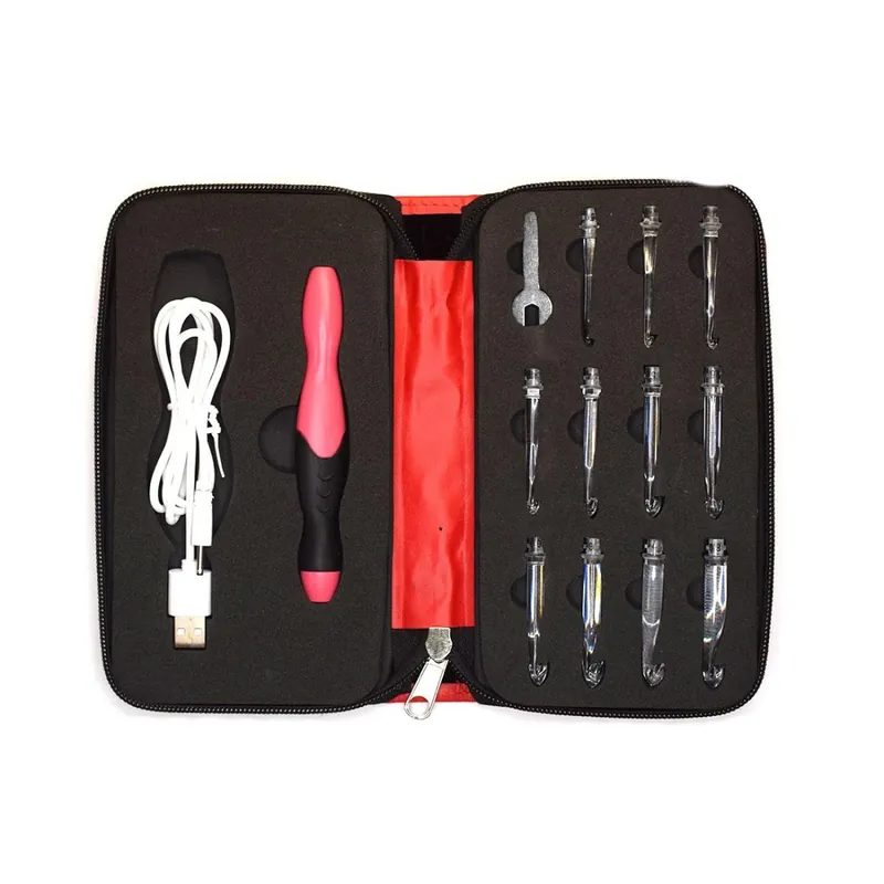 Hecho A Mano Estuche de agujas de ganchillo luminosas