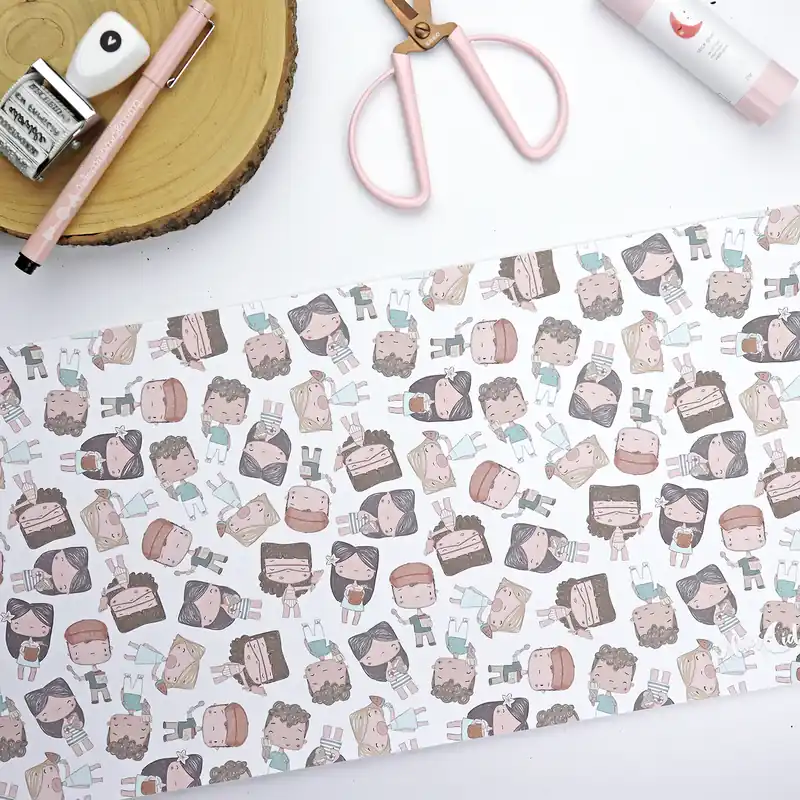 Papel laminado tamaño especial Hawaii | Alúa Cid Última Oportunidad