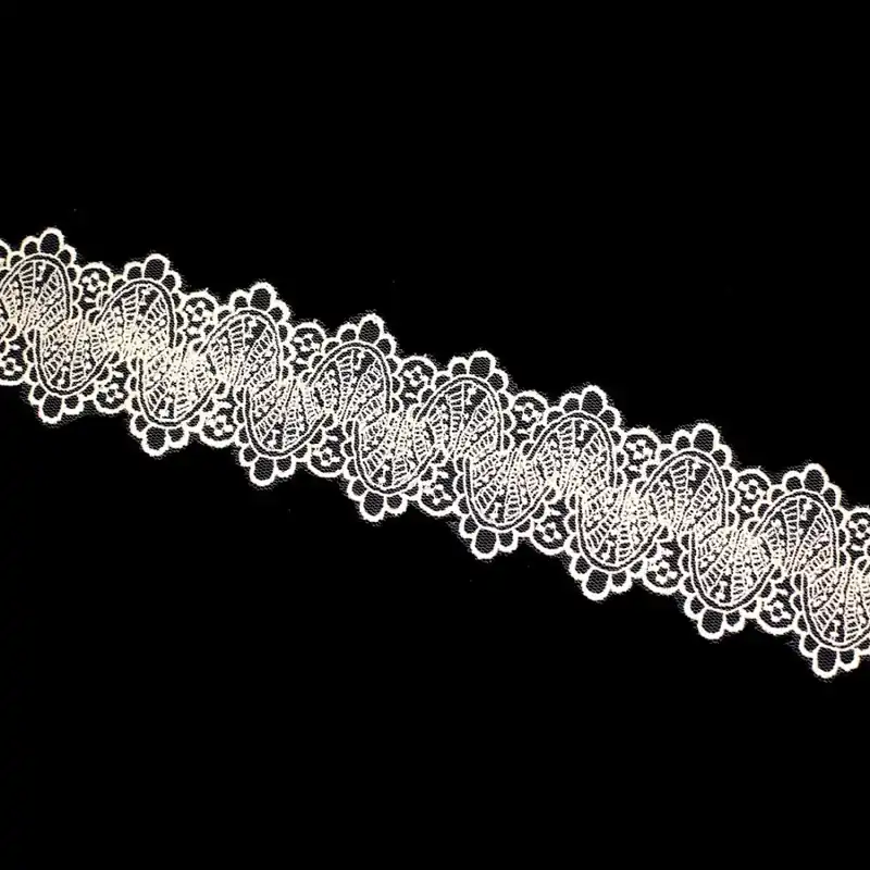 Tul bordado 2094 - Beige Auténtico